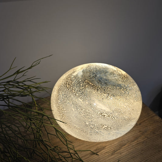 Sand & Sea Glass Lamp - Pebble