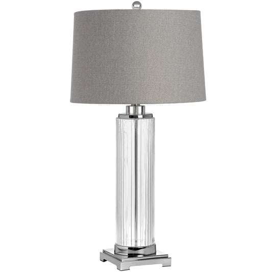 Tall Elegant Glass Table Lamp