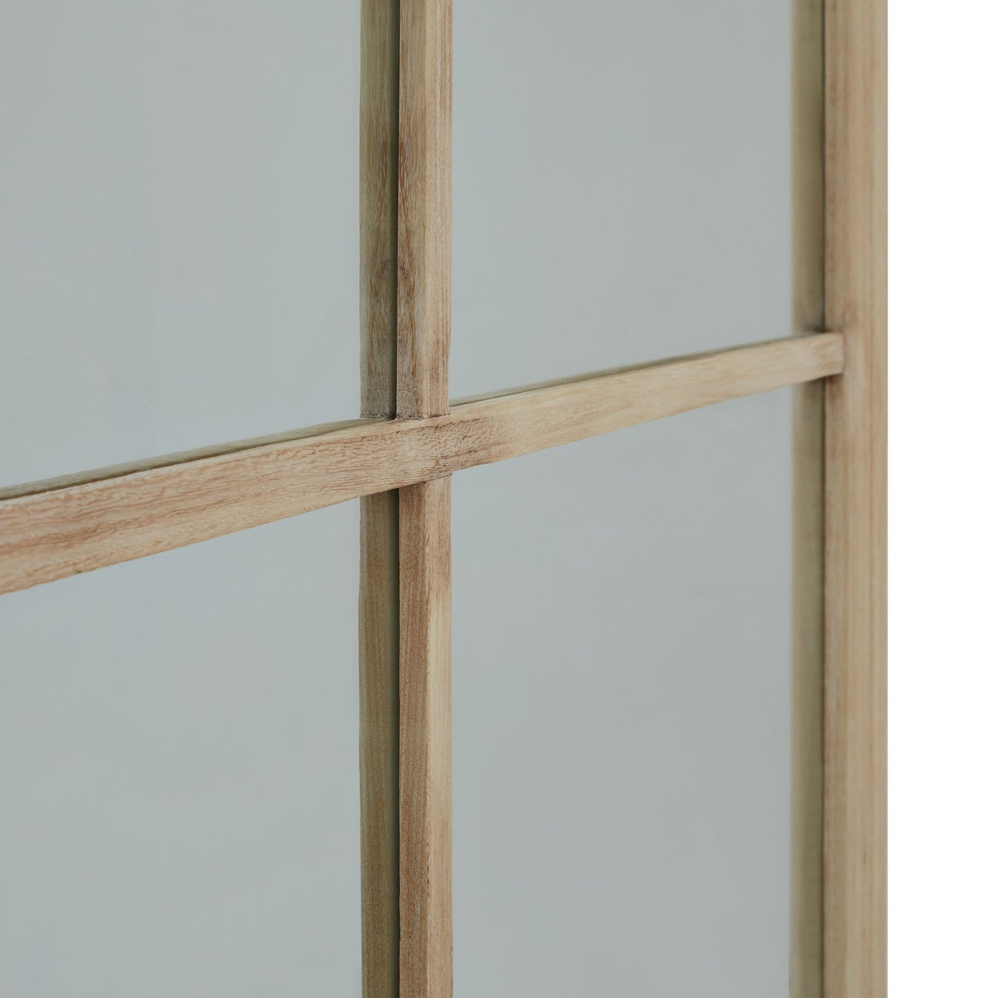 Lime Washed Window Mirror - Extra Large