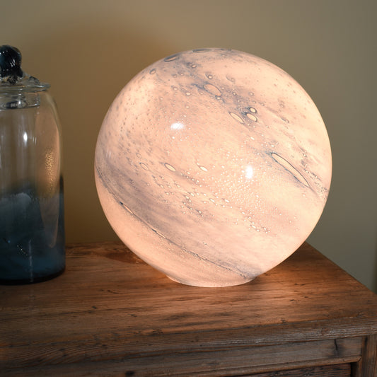 Sunset Seas Handblown Glass Lamp - Sphere Large