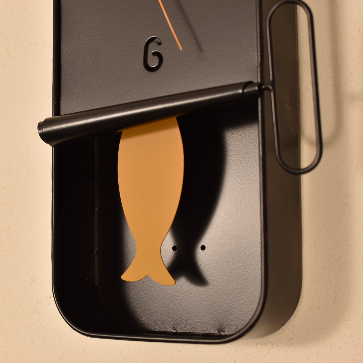 Sardine Tin Clock - Black & Mustard