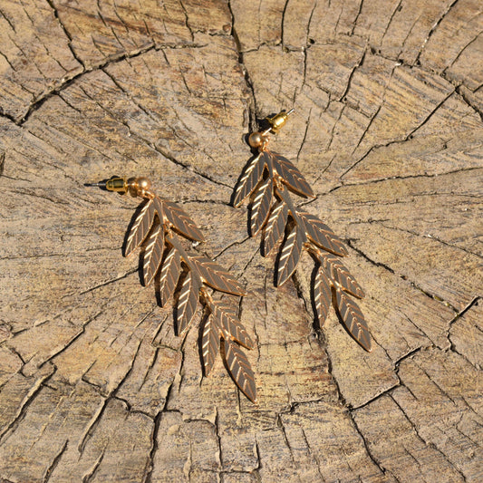 Cascading Leaf Earrings