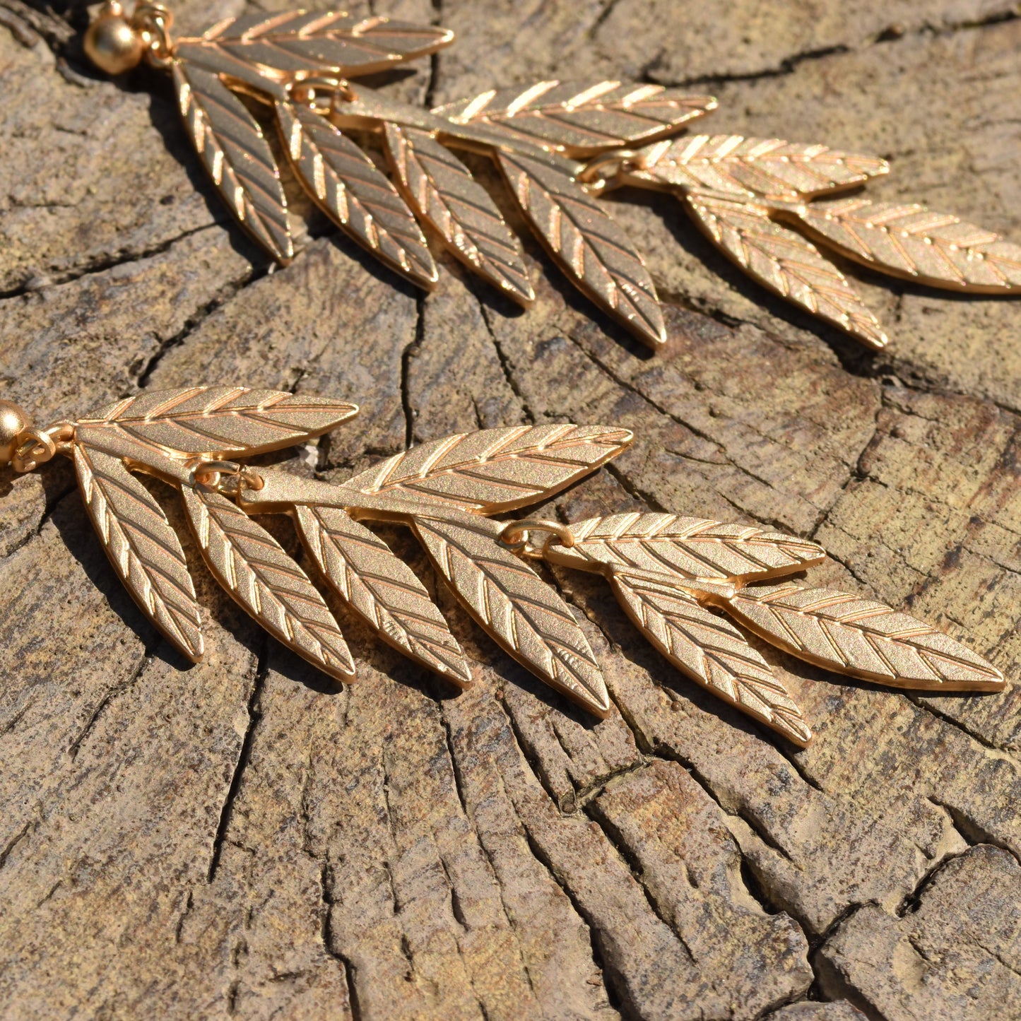 Cascading Leaf Earrings