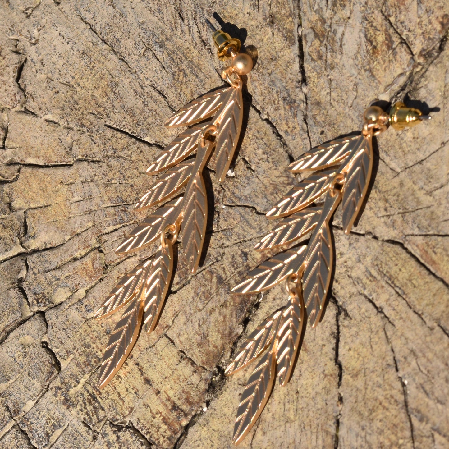 Cascading Leaf Earrings