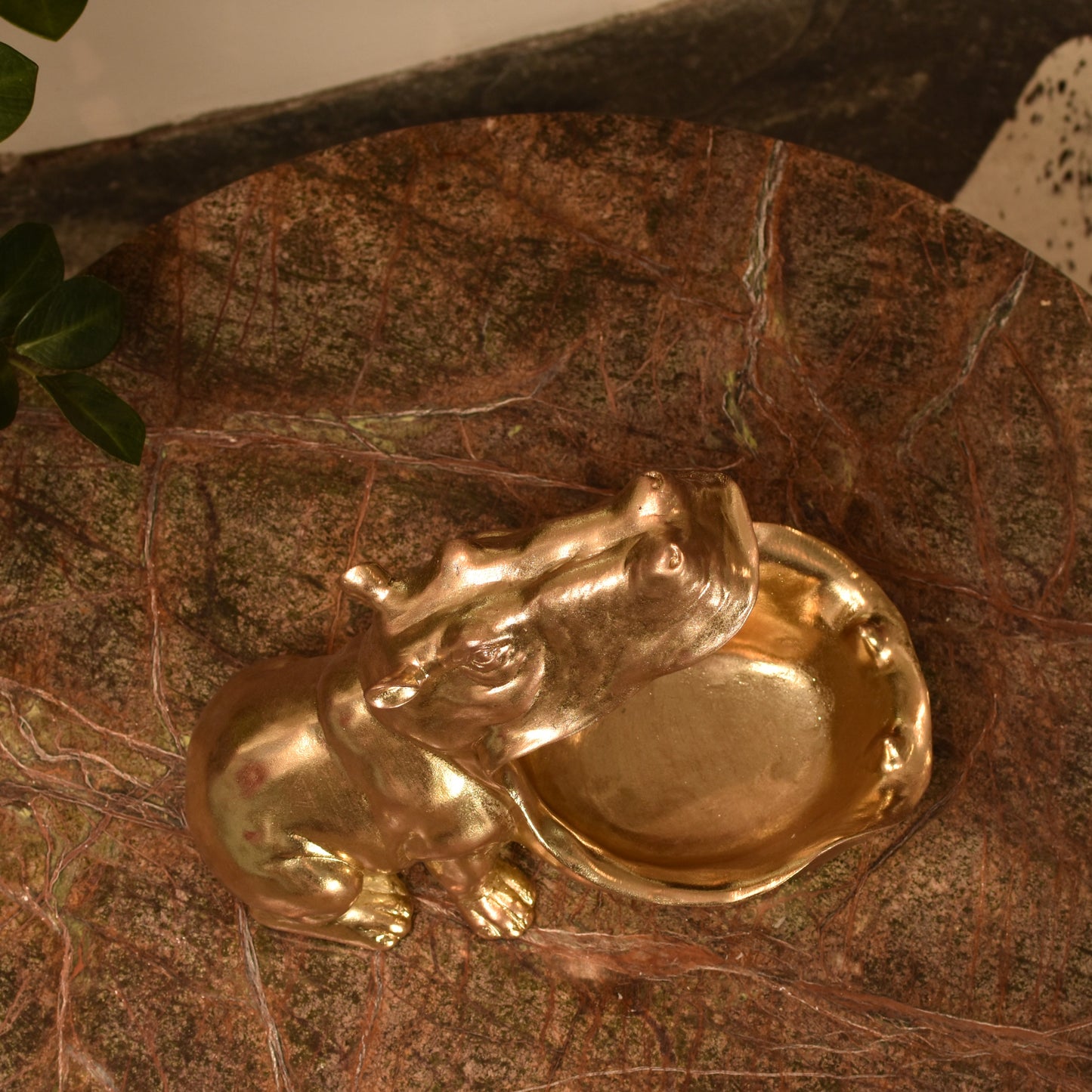 Big Mouth Hippo Bowl - Gold