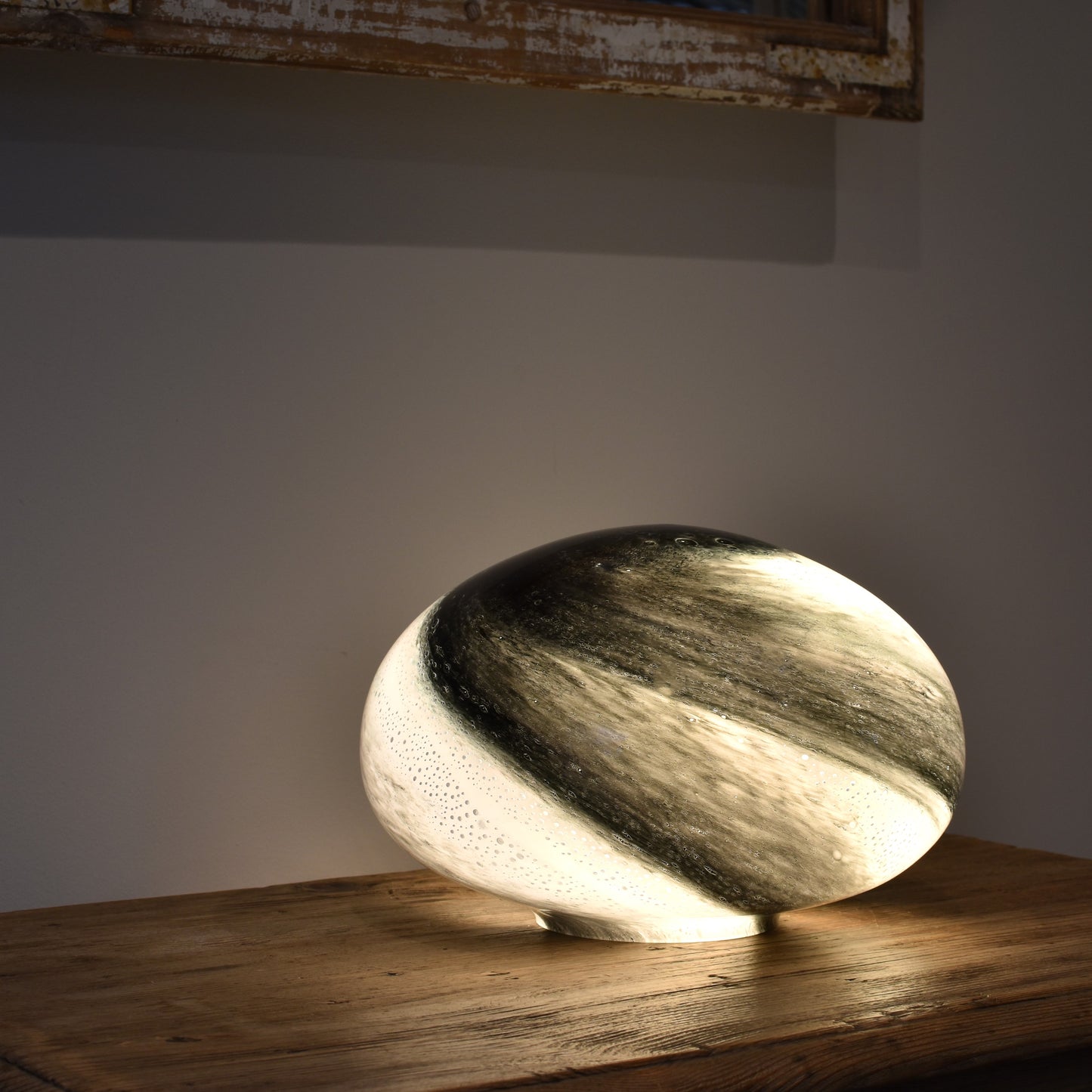 Ink Glass Lamp - Pebble