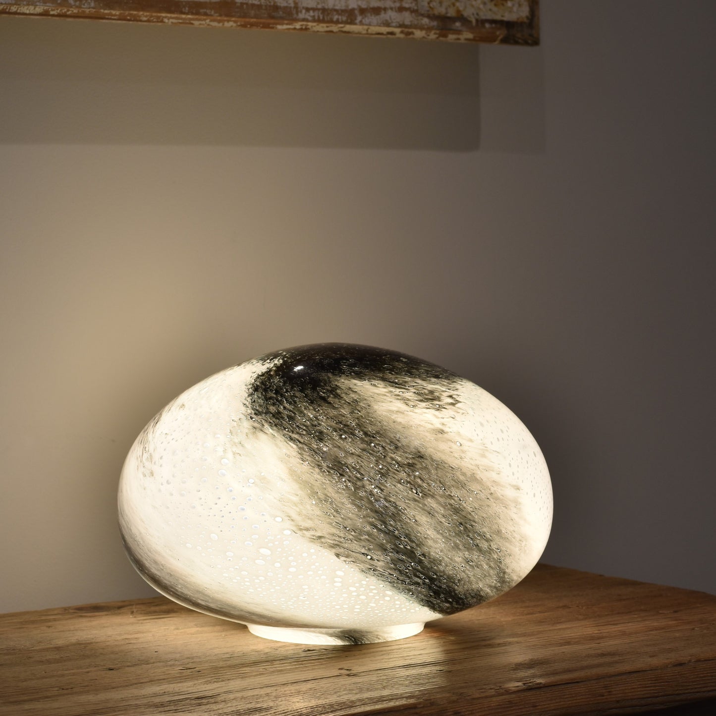 Ink Glass Lamp - Pebble