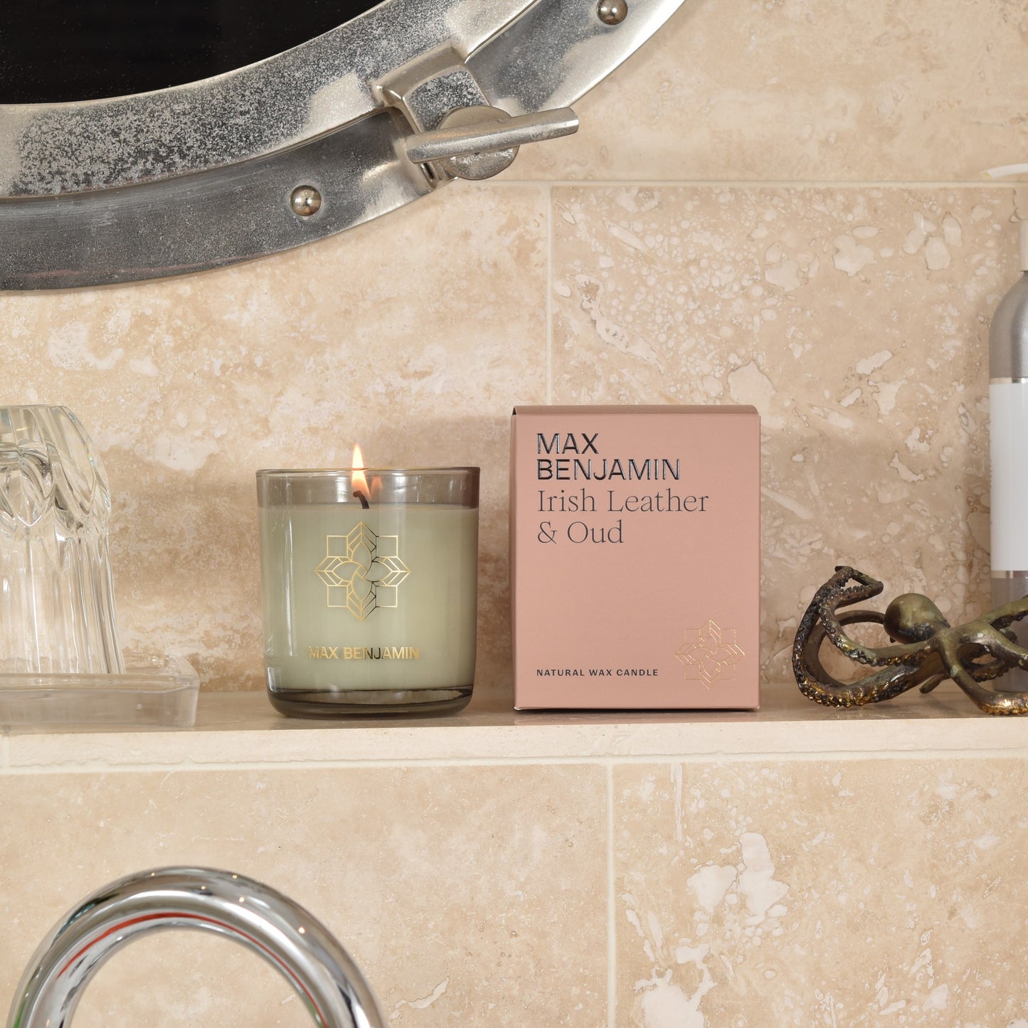 Irish Leather and Oud Candle - Max Benjamin
