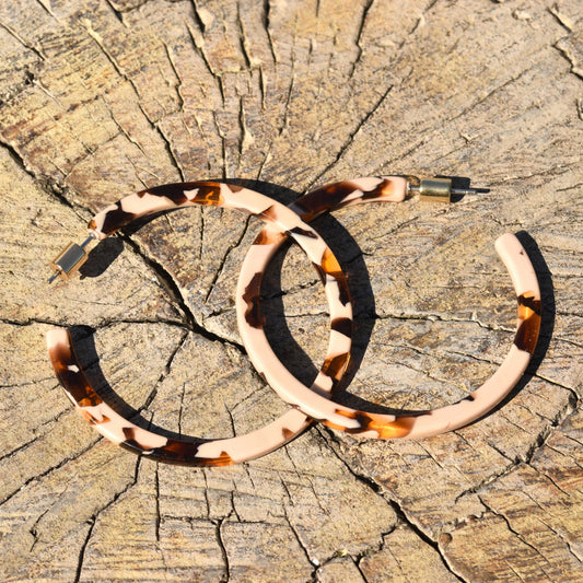 Levonna Large Hoop Earring - Leopard Effect