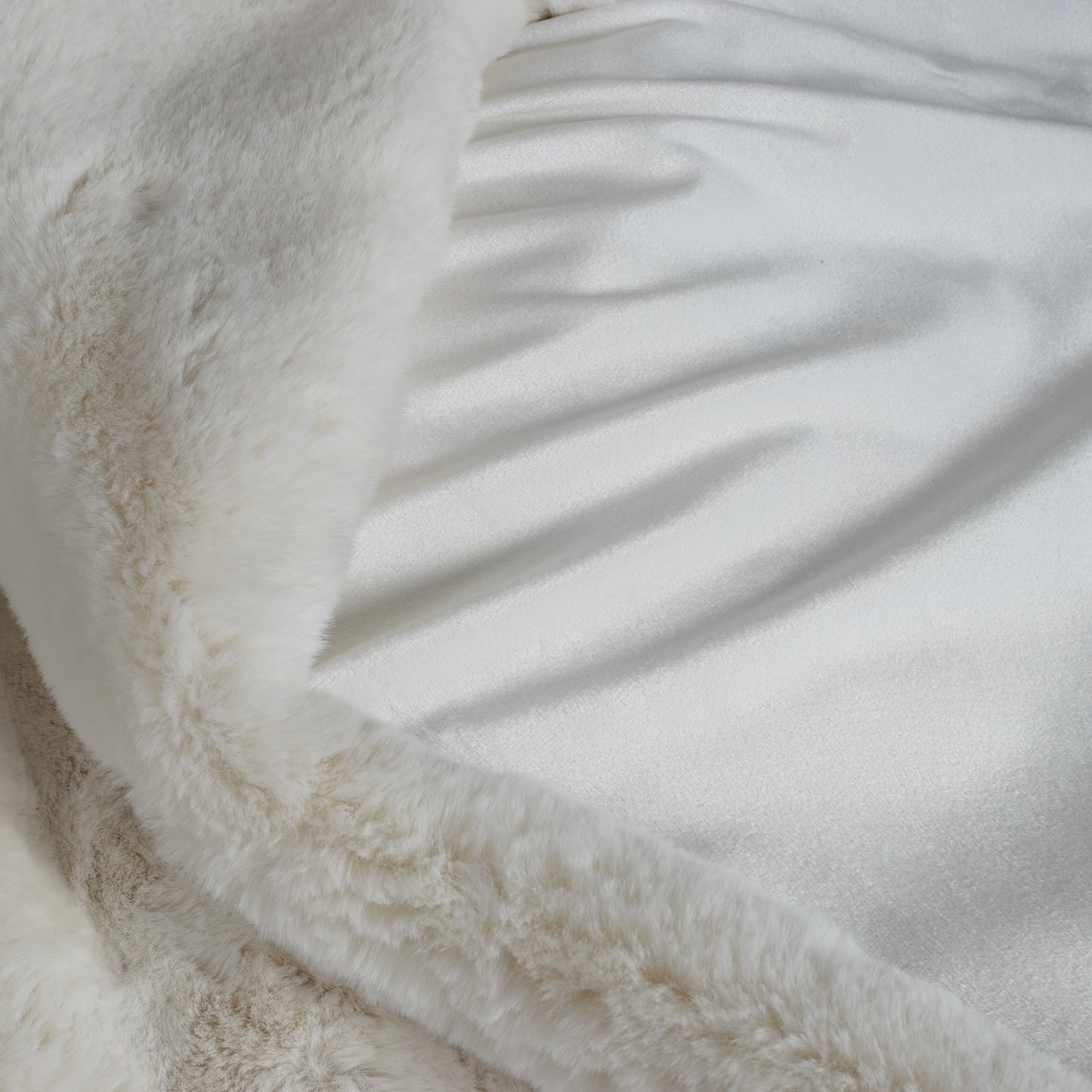Luxury Fur Throw - Off White