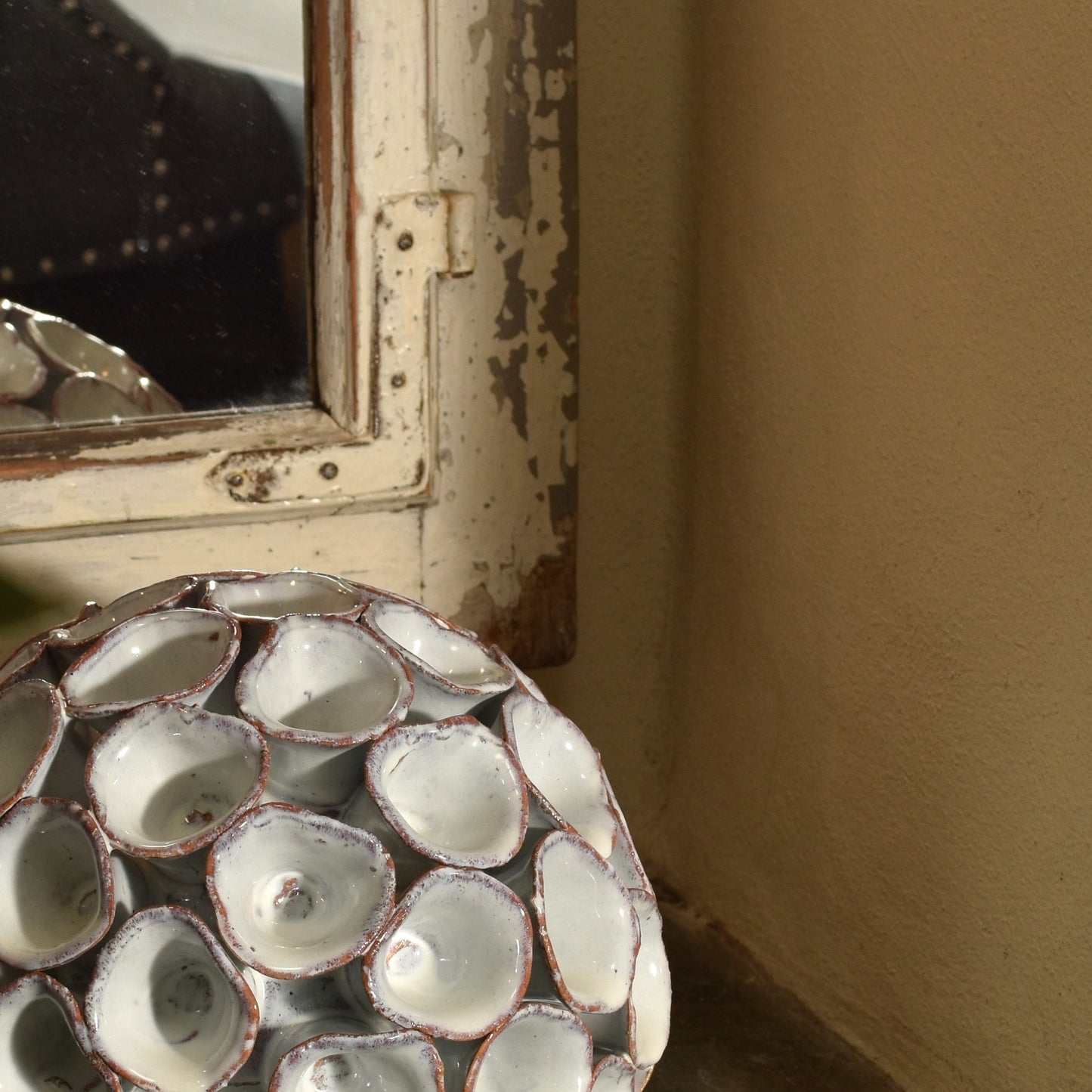Ceramic White Coral Ornament - Small
