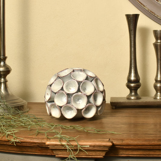 Ceramic White Coral Ornament - Small