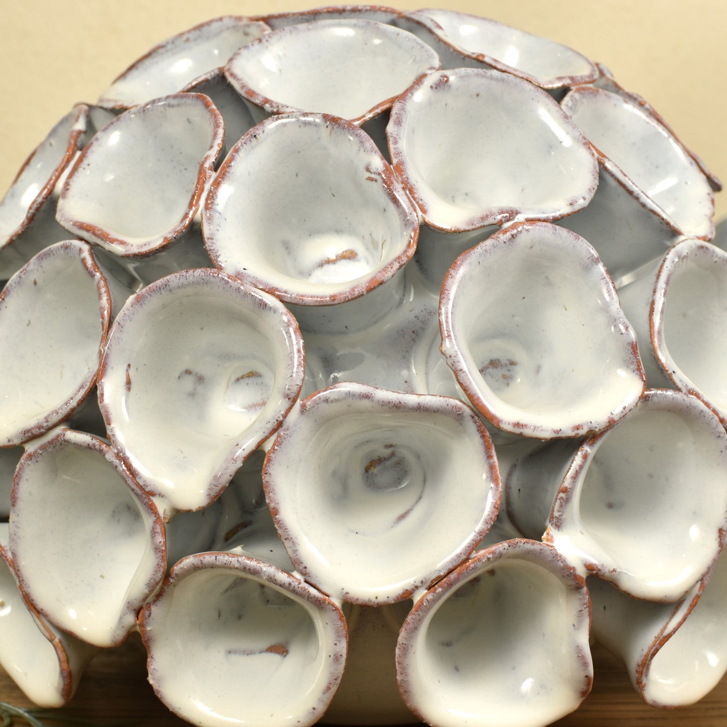 Ceramic White Coral Ornament - Large