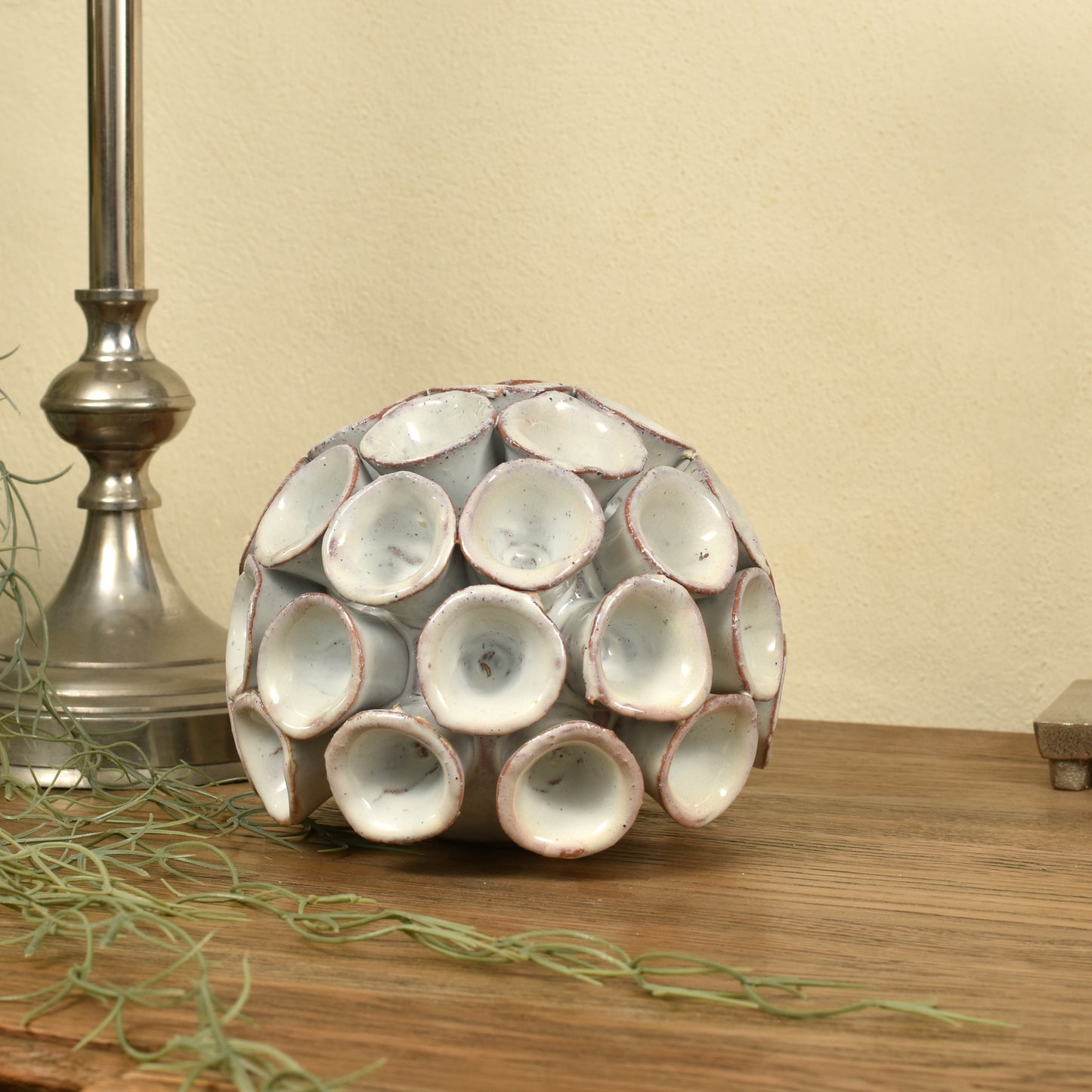 Ceramic White Coral Ornament - Small