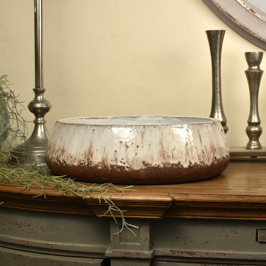 Shallow Rustic Glaze Bowl - Large