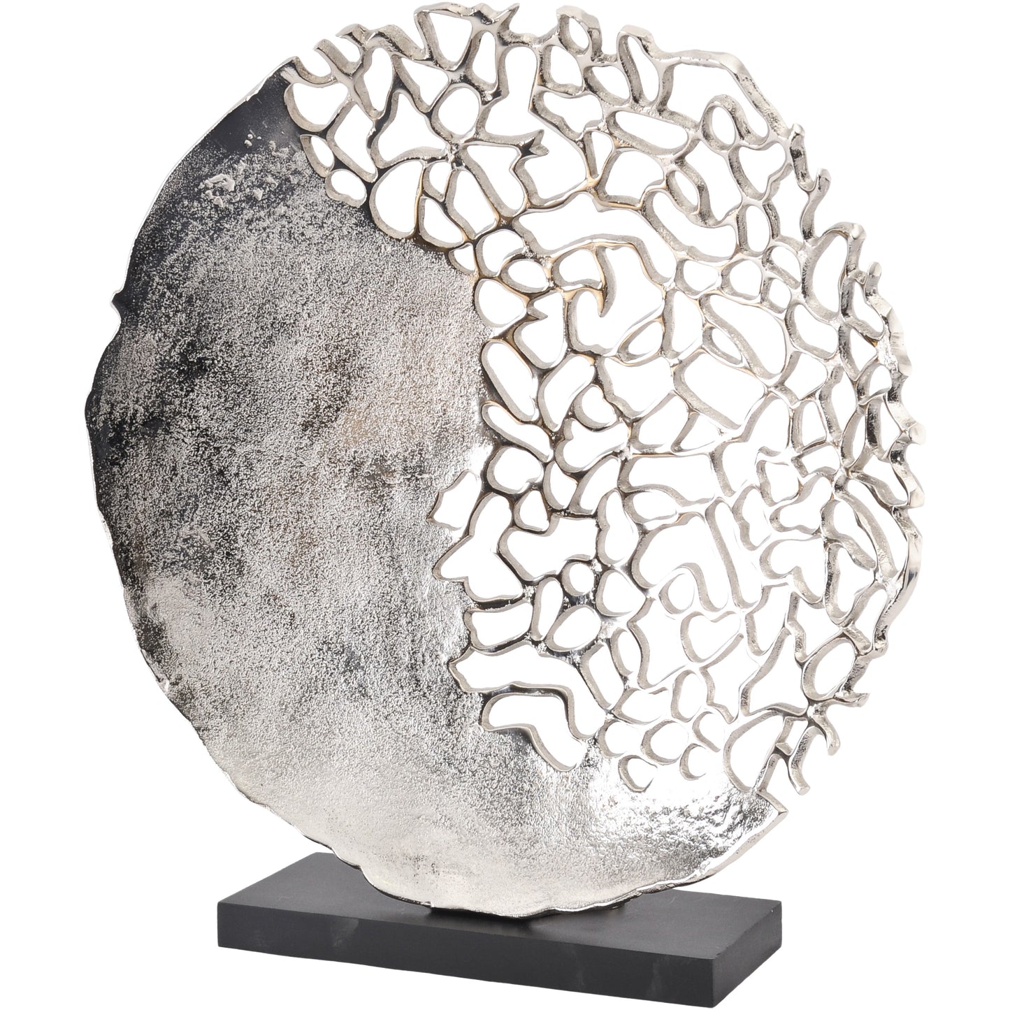 Coastal Inspired Silver Shoreline Sculpture