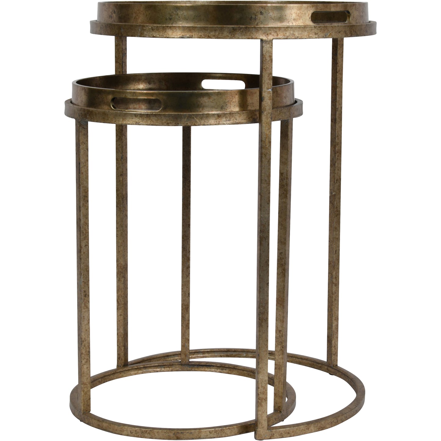 Set Of Two Constellation Design Occasional Tray Tables