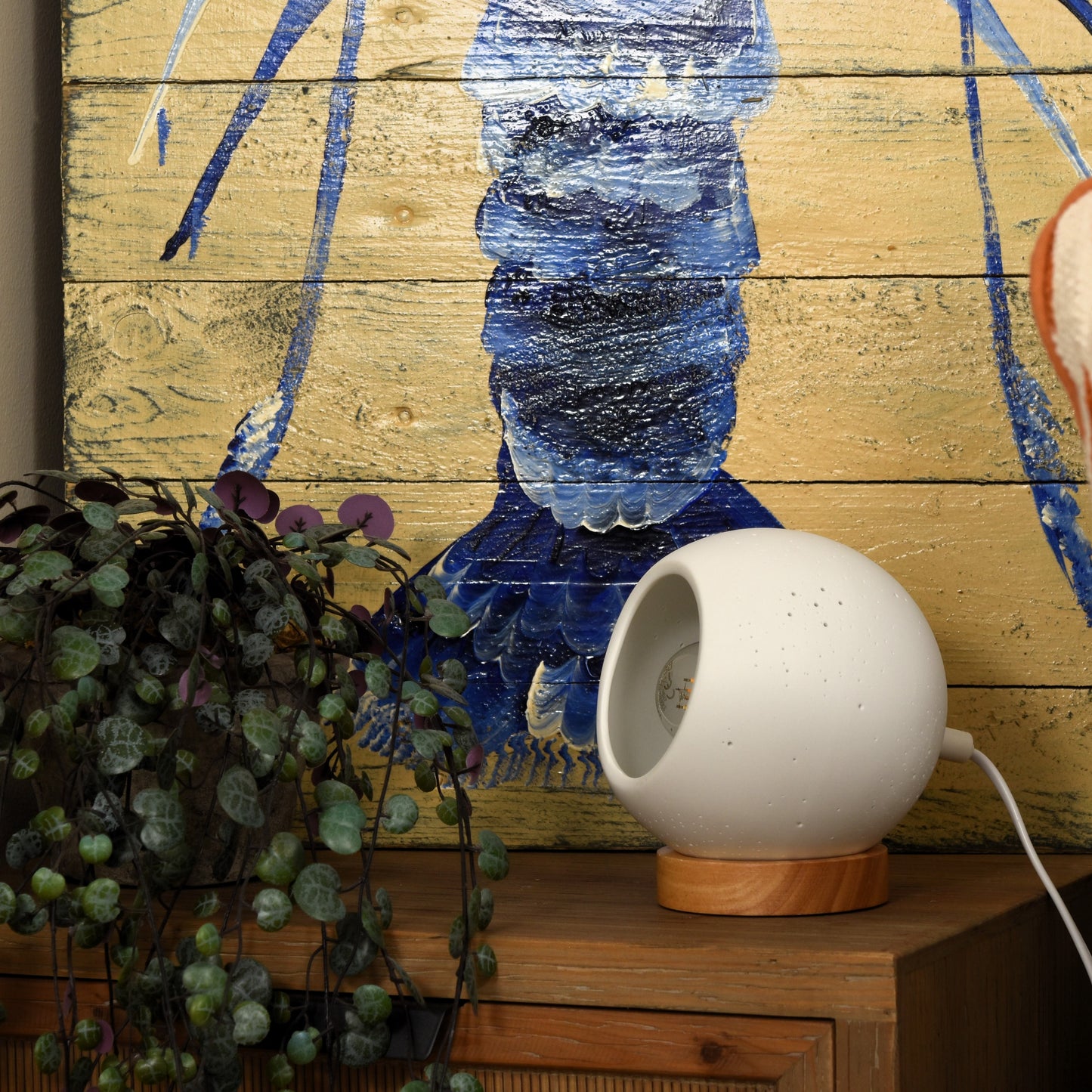 Globe Porcelain Lamp