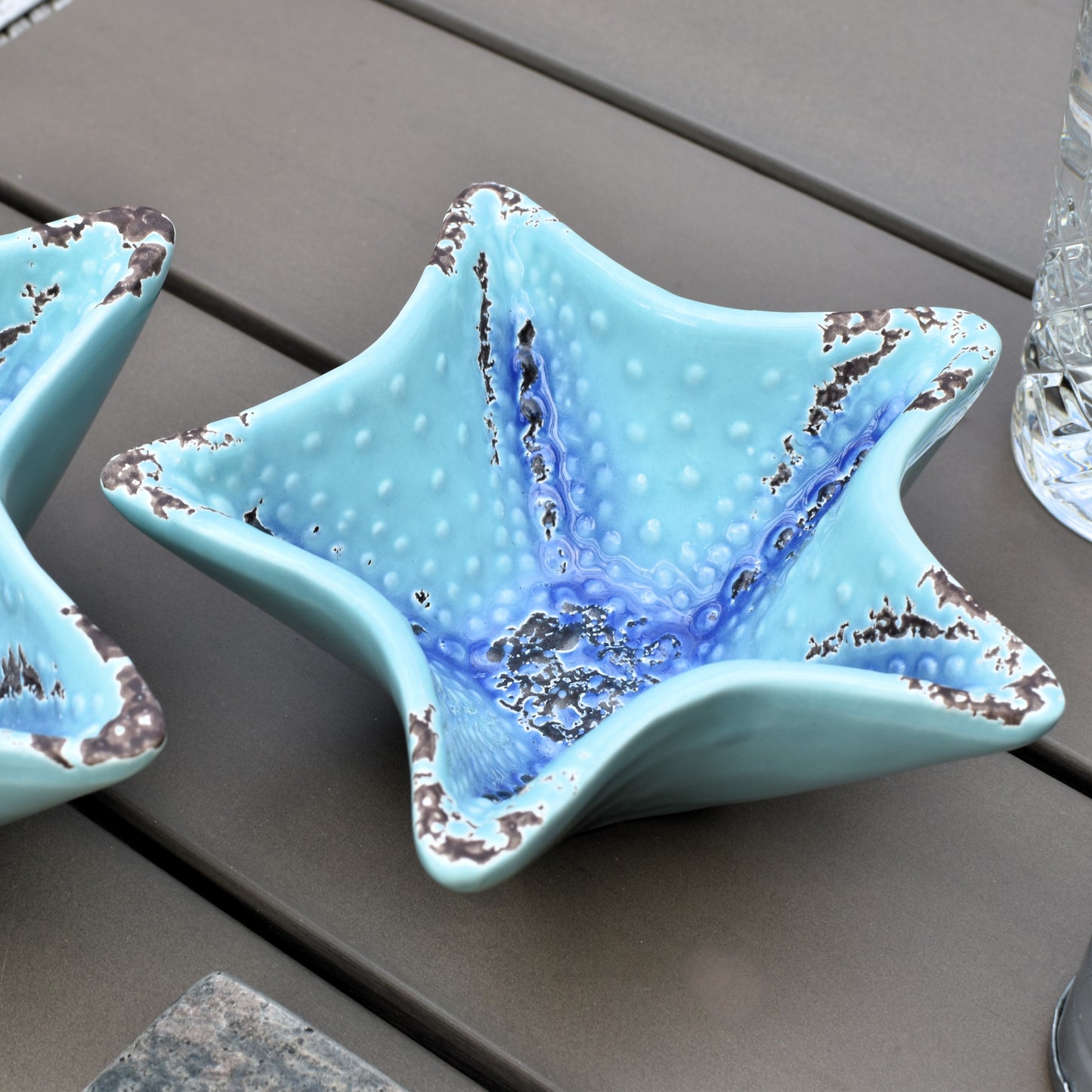 Decorative Starfish Bowls - Set of Two