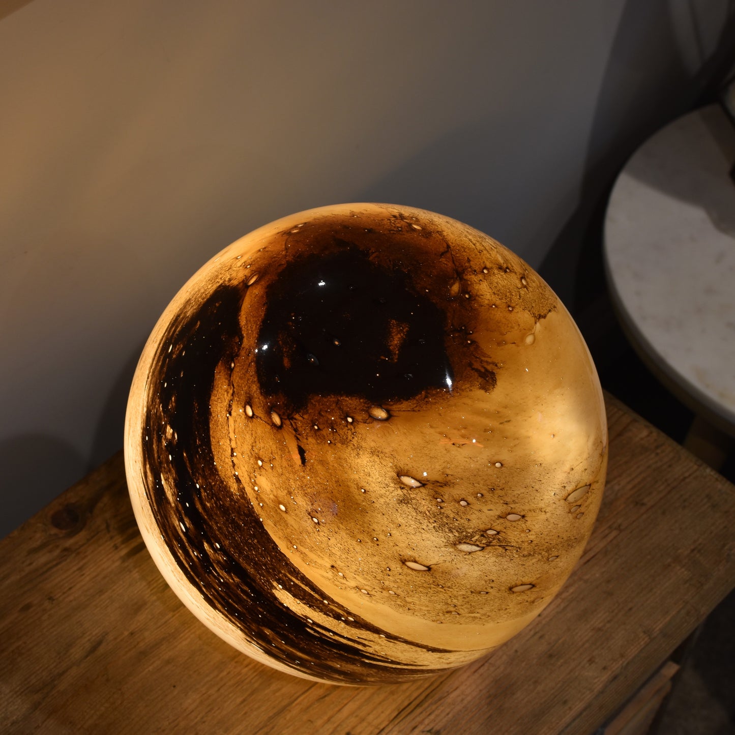 Toffee Glass Lamp - Sphere Large