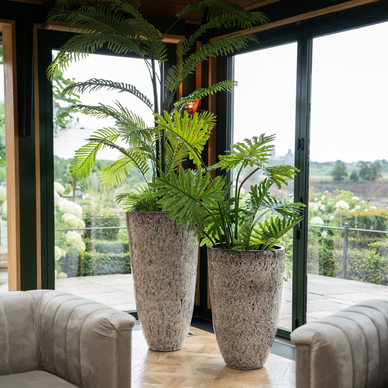 Iberico Planter - Large - Taupes & Browns