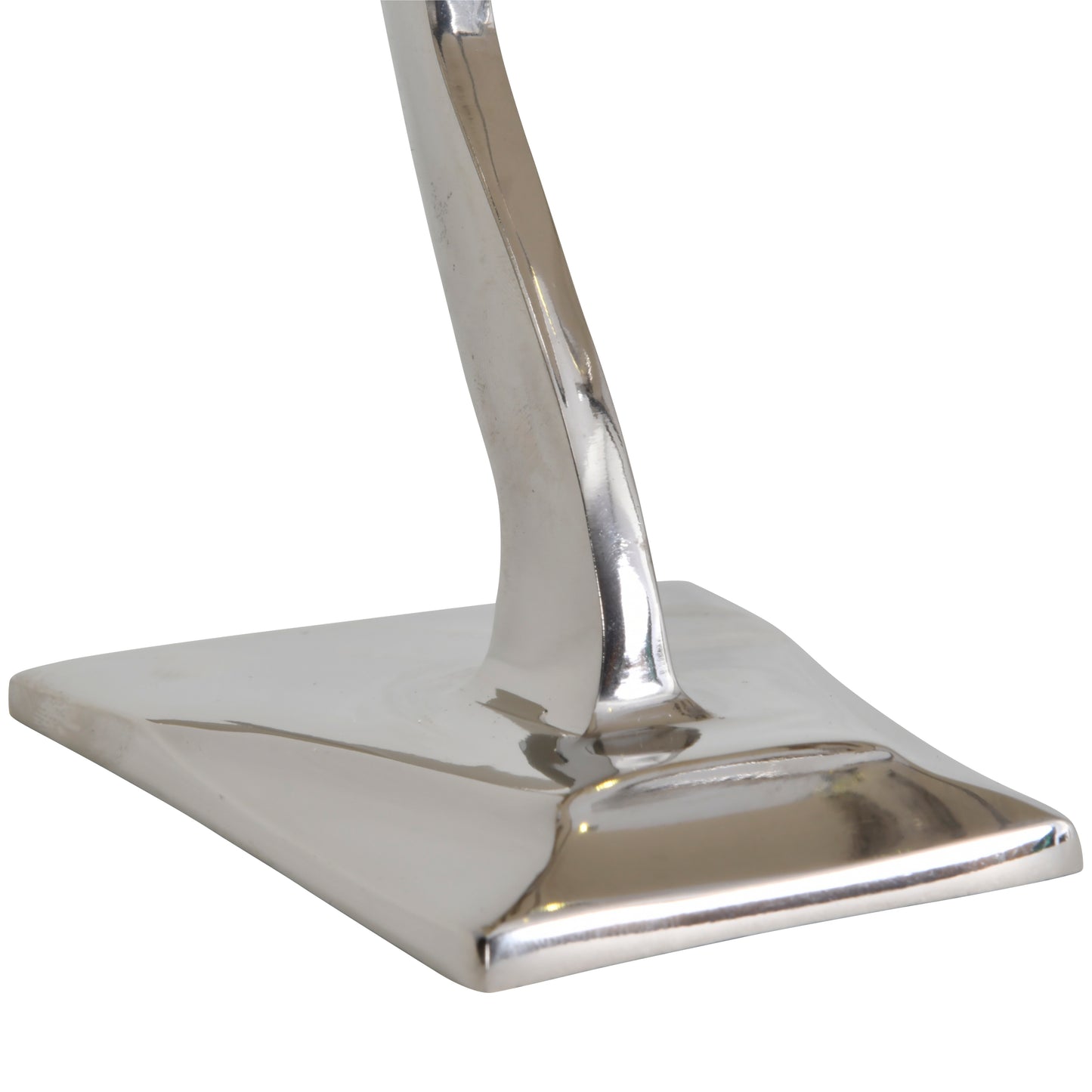 Twin Prop Silver Aluminium Aeroplane Sculpture