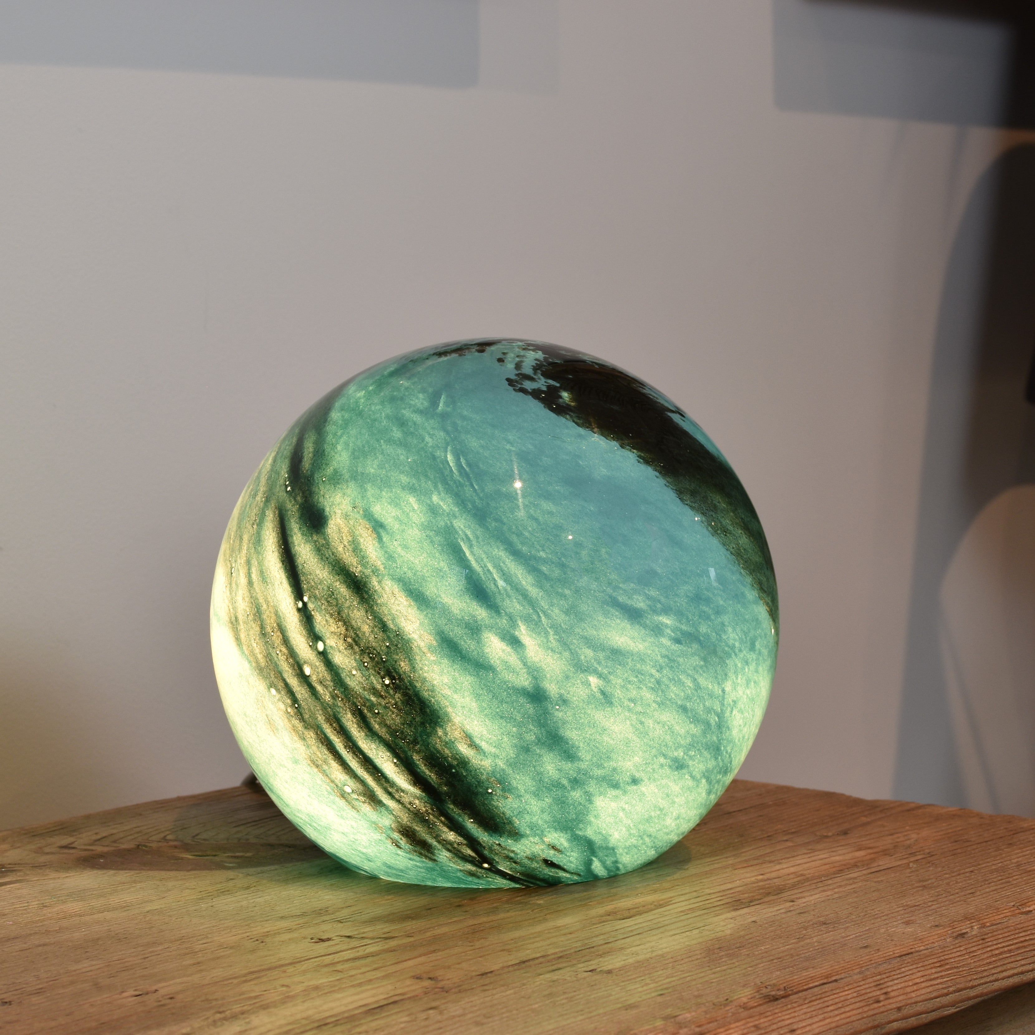 Aqua Glass Lamp - Sphere Small – Rural Urban