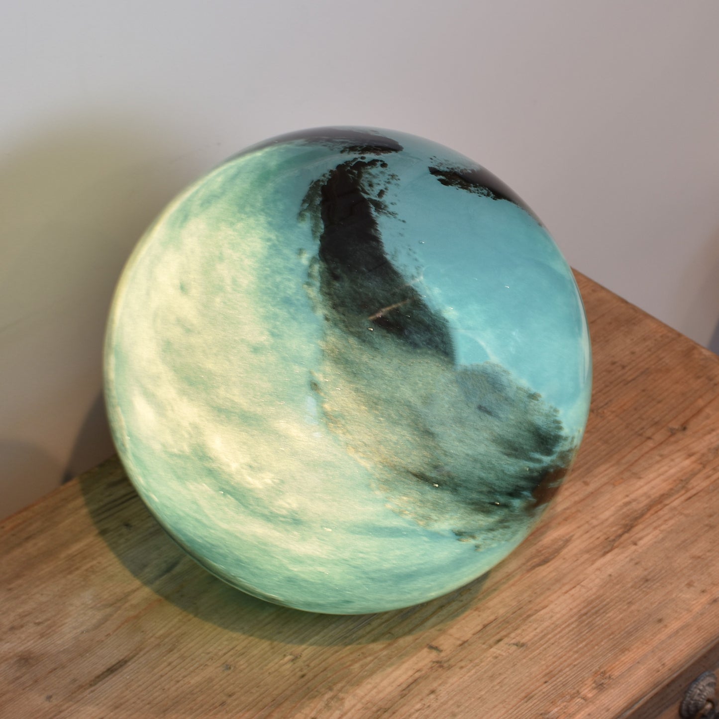 Aqua Glass Lamp - Sphere Large