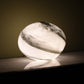Black & White Marble Glass Lamp - XL Rock