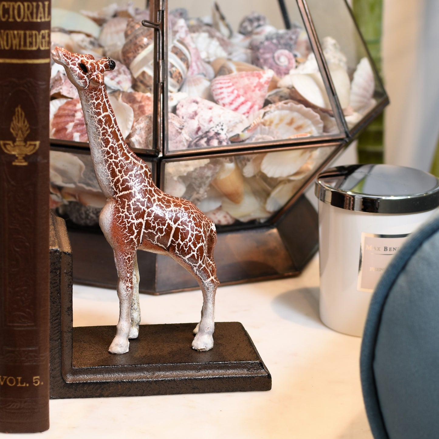 Pair of Giraffe Bookends