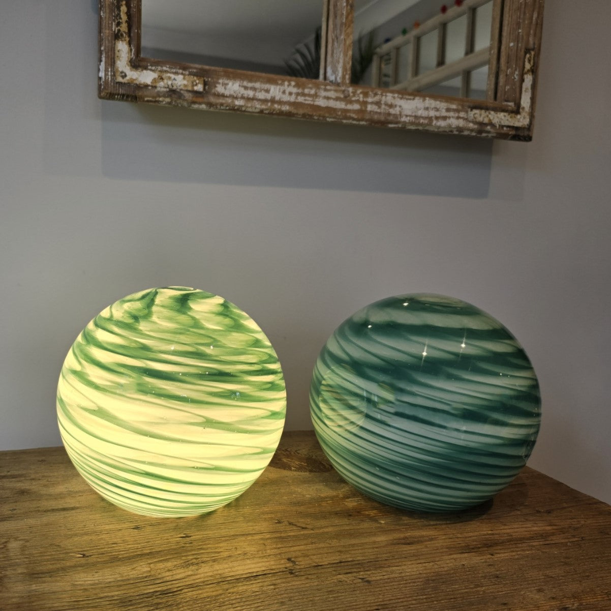Meadow Glass Lamp - Sphere Small