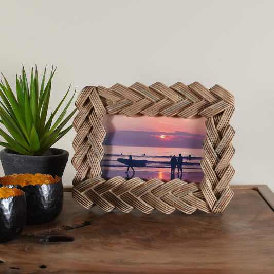 Rattan Effect 6x4 Photo Frame
