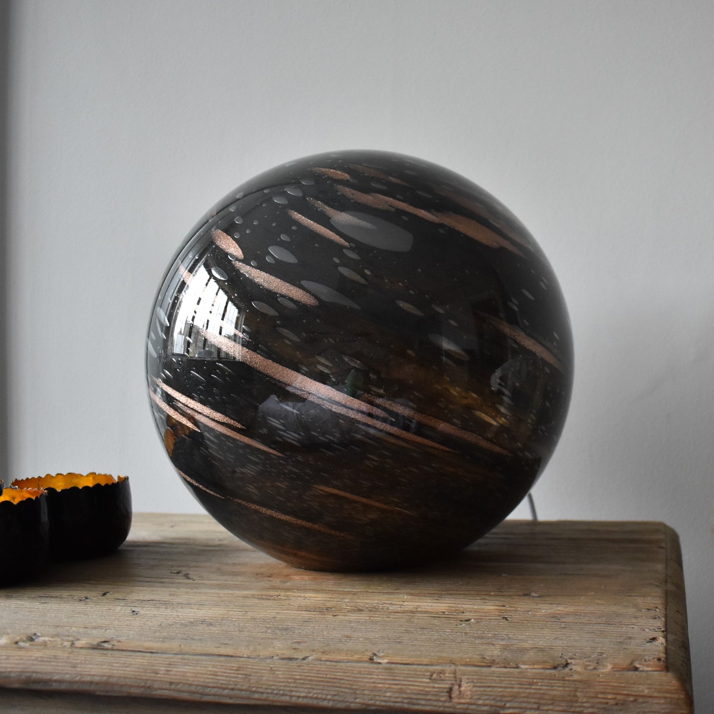 Meteorite Glass Lamp - Sphere Large