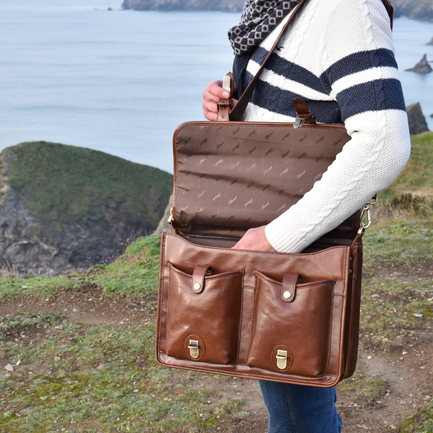 Luxurious Leather Briefcase