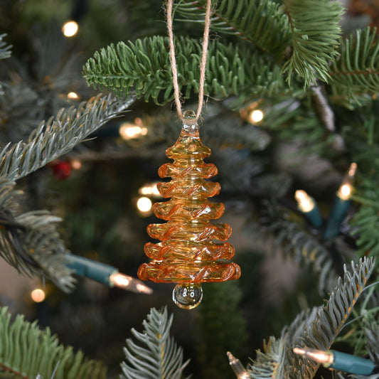 Tree - Egyptian Glass Decoration - Amber