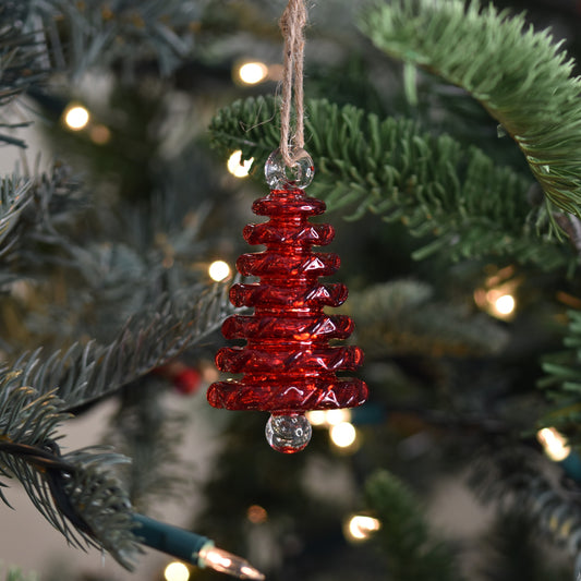 Tree - Egyptian Glass Decoration - Red