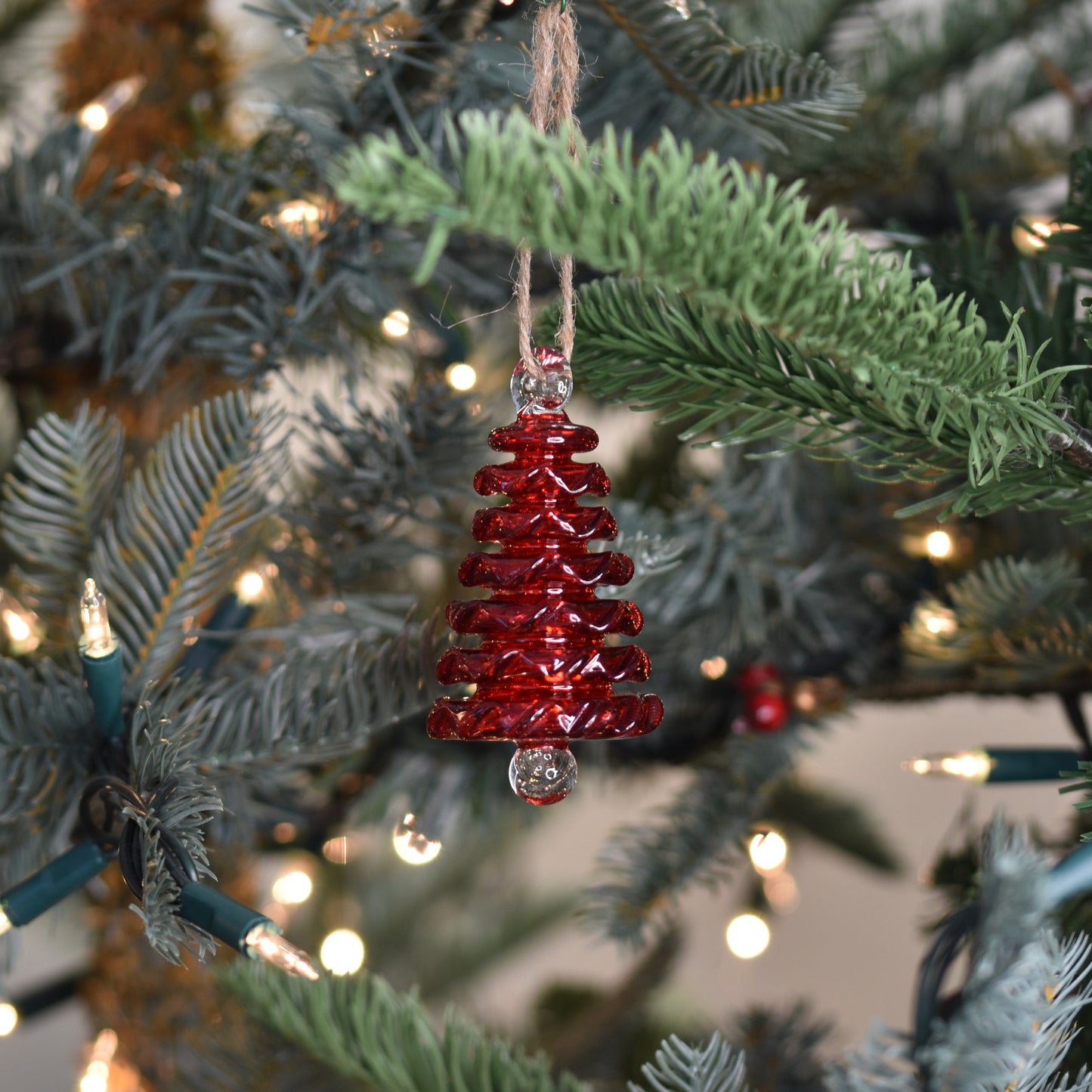 Tree - Egyptian Glass Decoration - Red