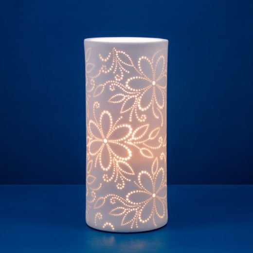 Daisy Flower Porcelain Lamp