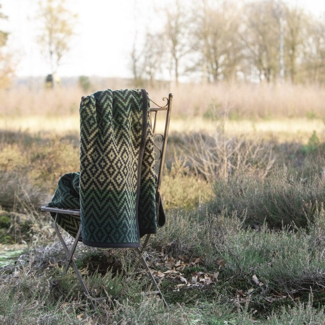 Green Aztec Soft Throw