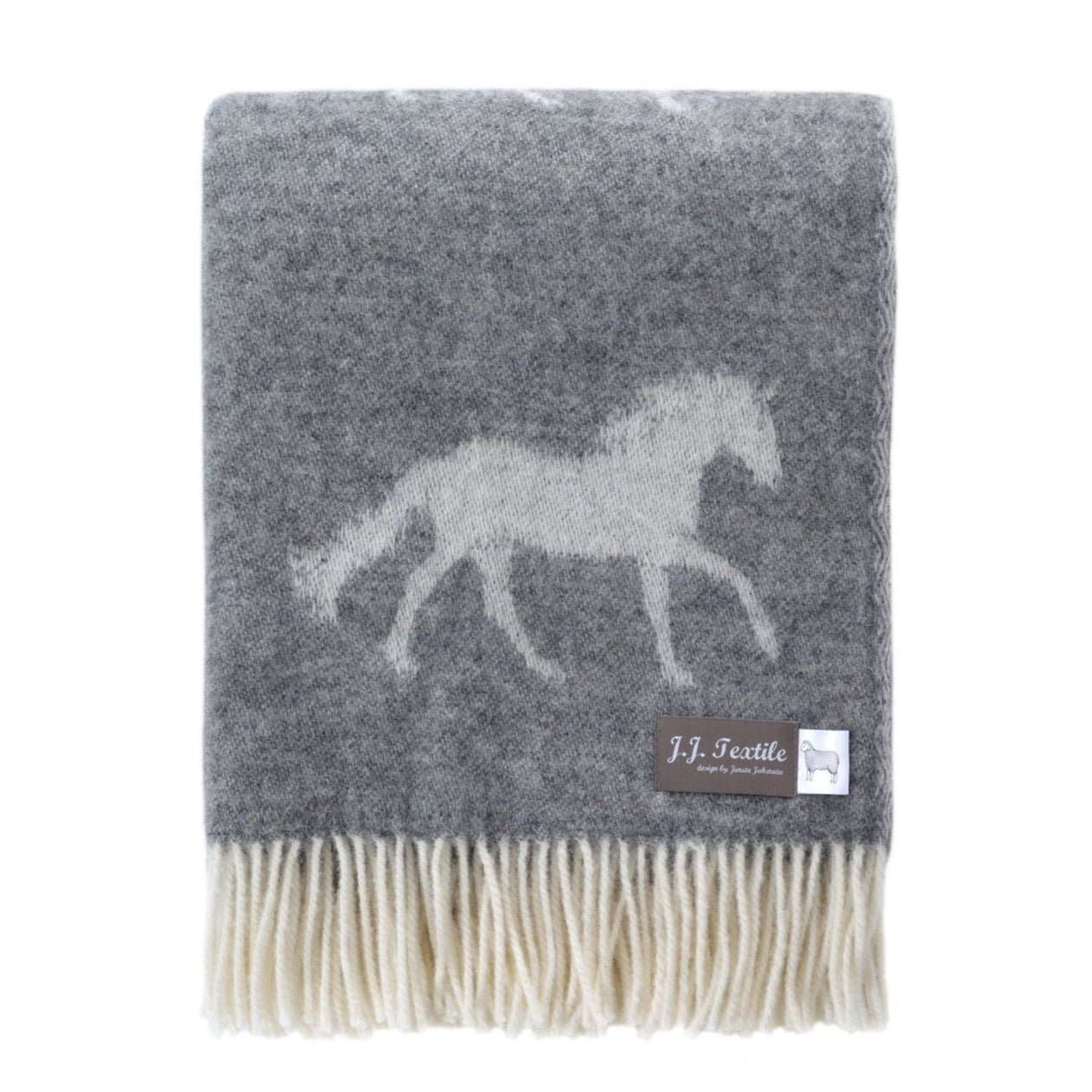 Horse Throw - Grey