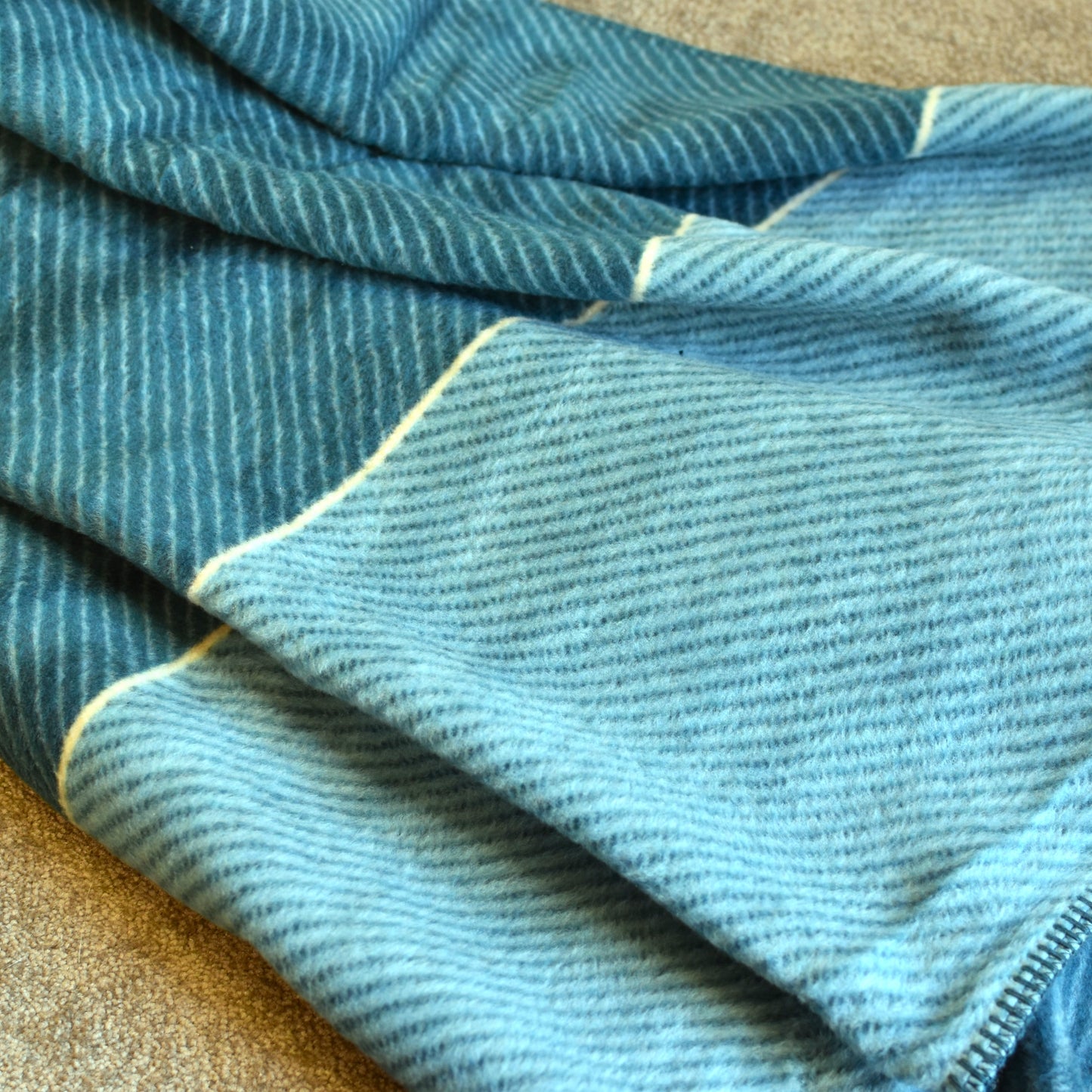 Blue Two Tone Block Throw