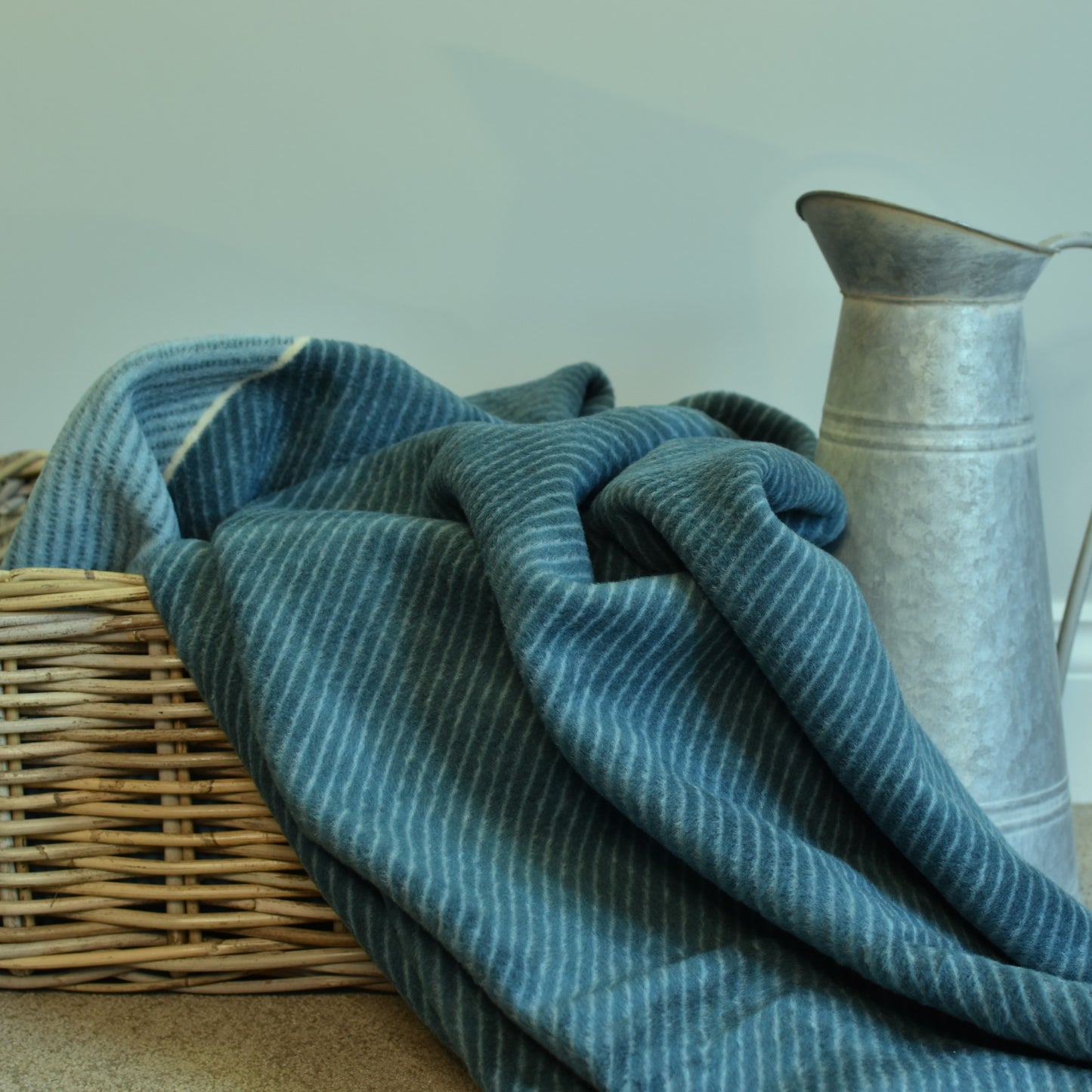 Blue Two Tone Block Throw