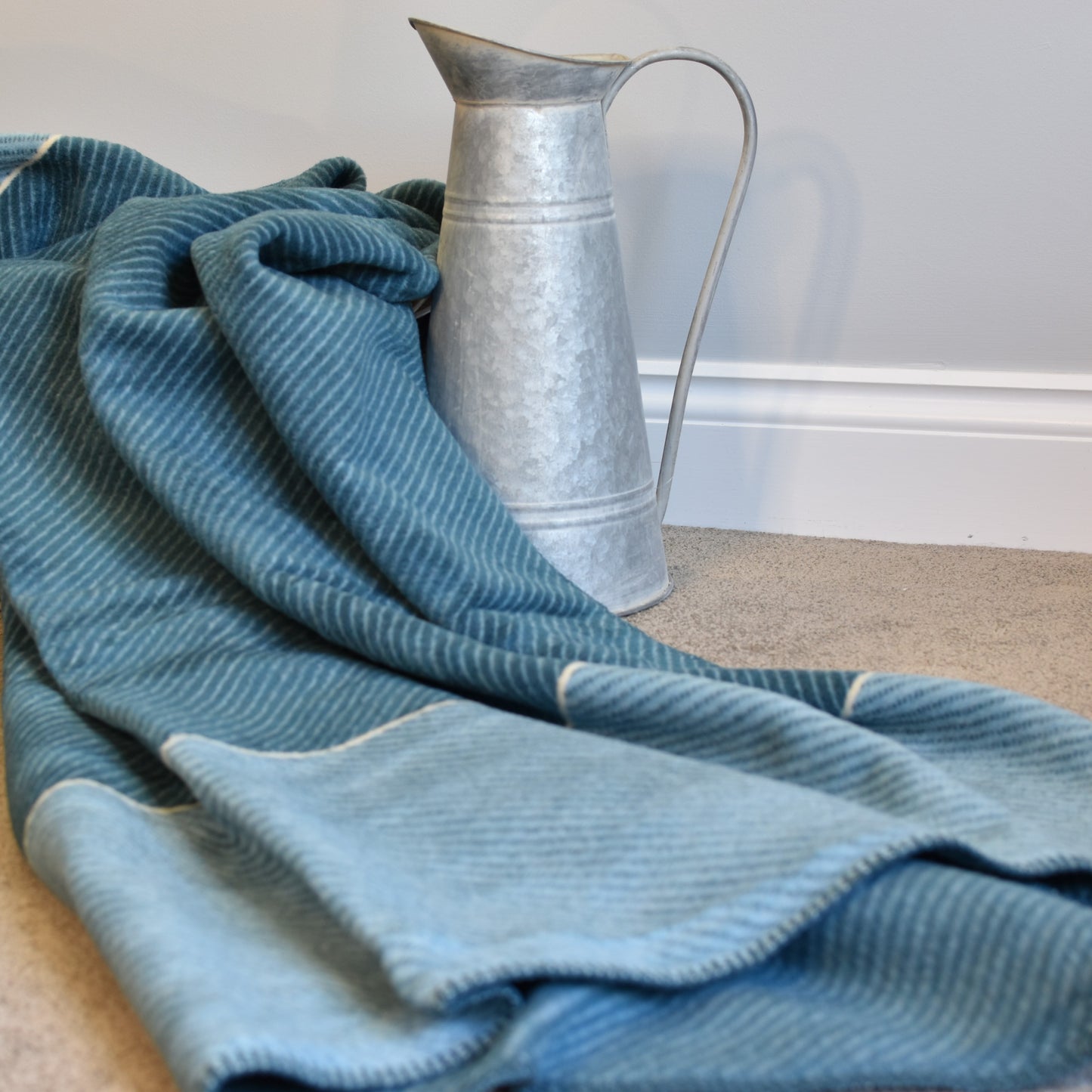 Blue Two Tone Block Throw