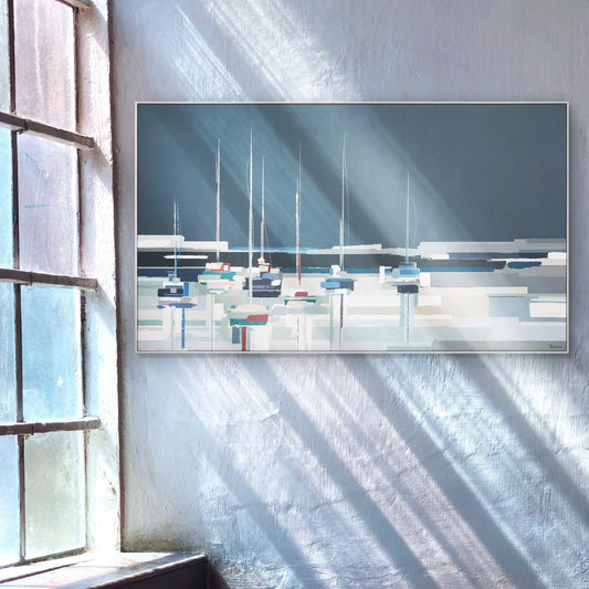 Moored Boats Framed Print