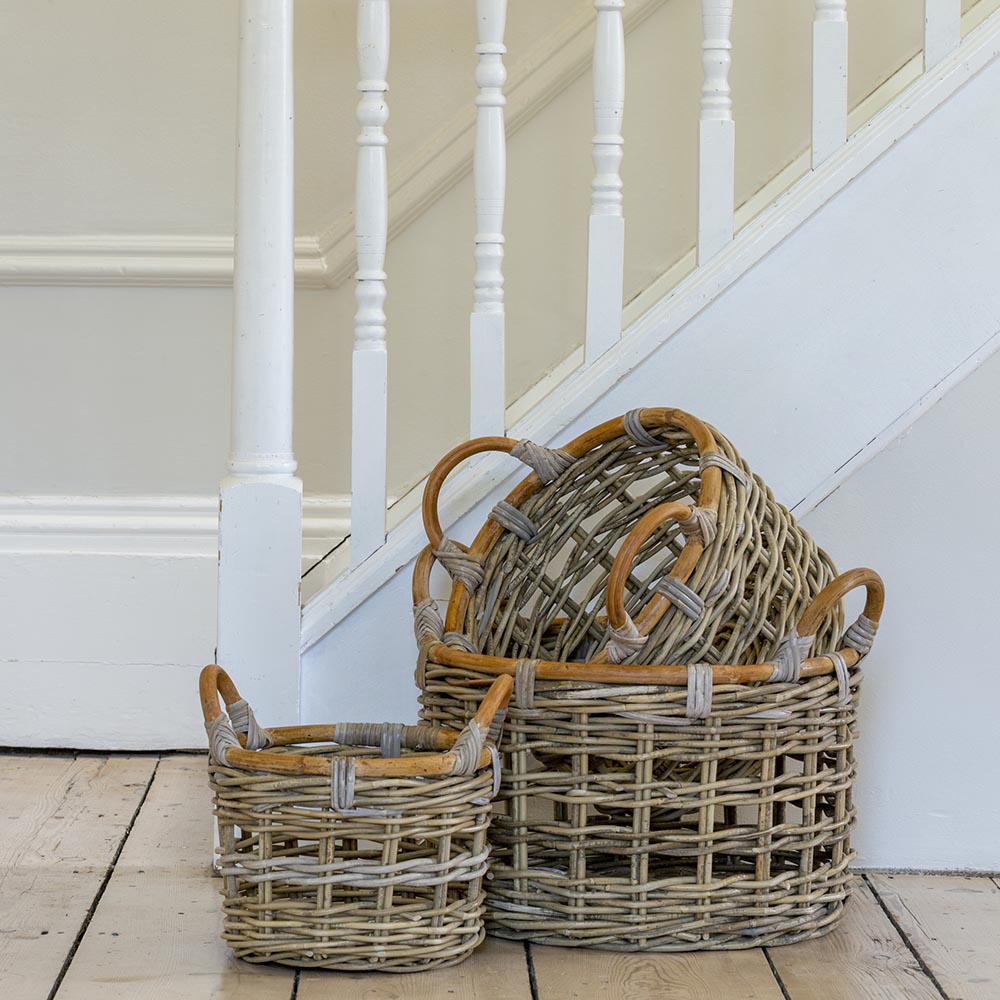 Open Weave Baskets - Set of Three