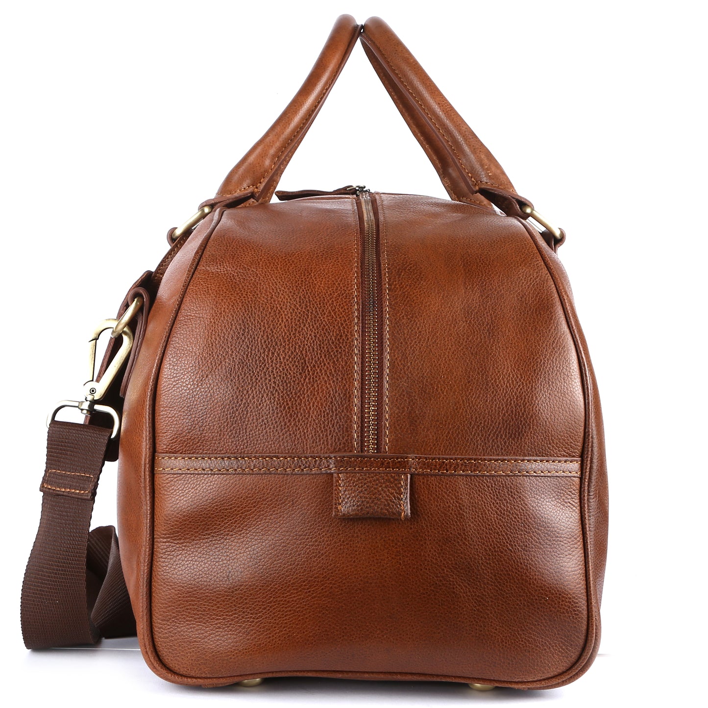 Tan Leather Weekend Holdall