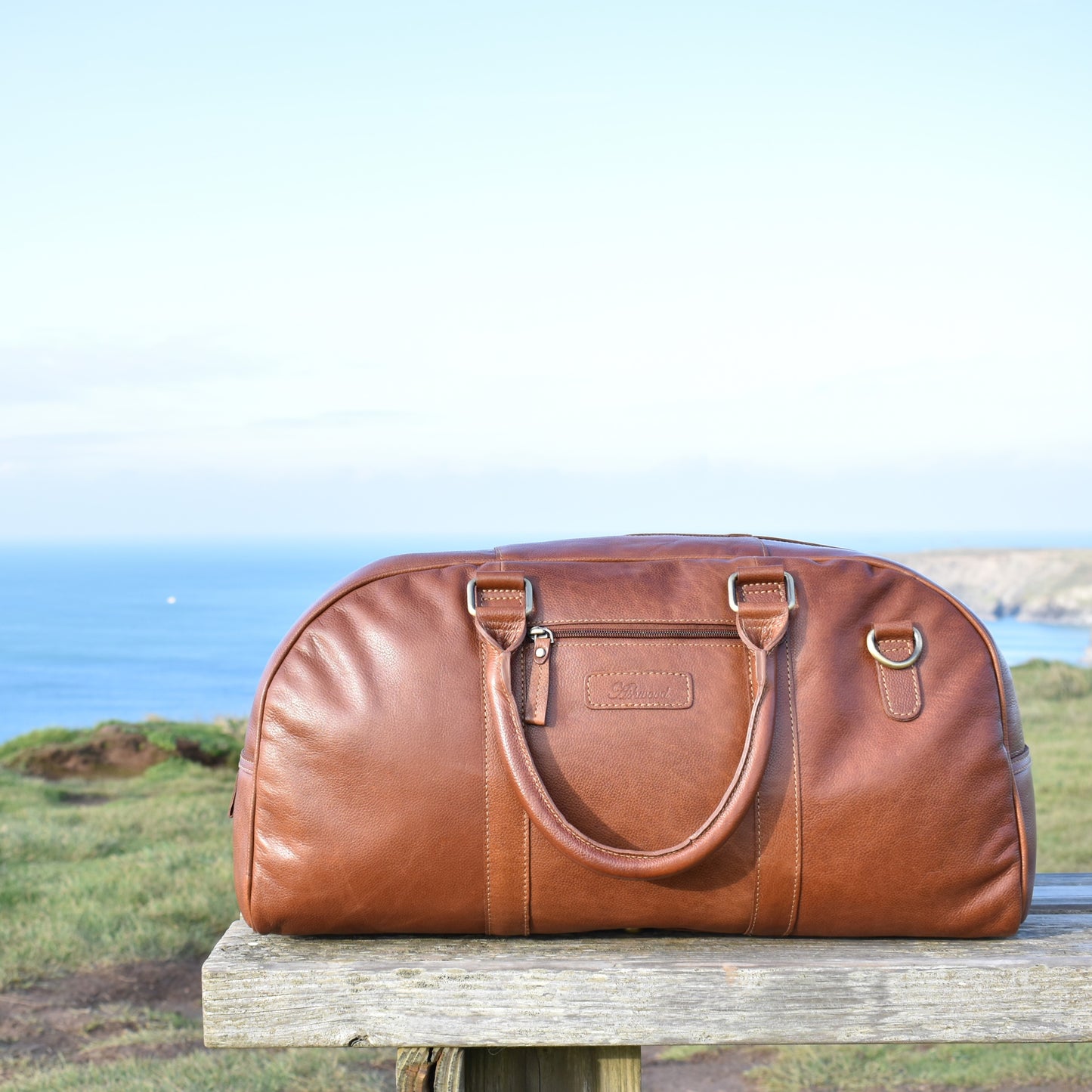 Tan Leather Weekend Holdall