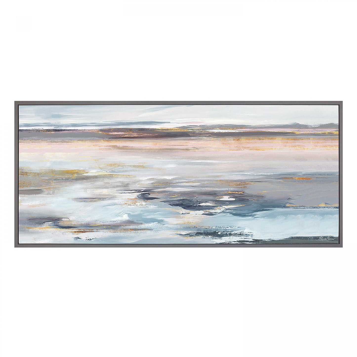 Tides Framed Canvas Print