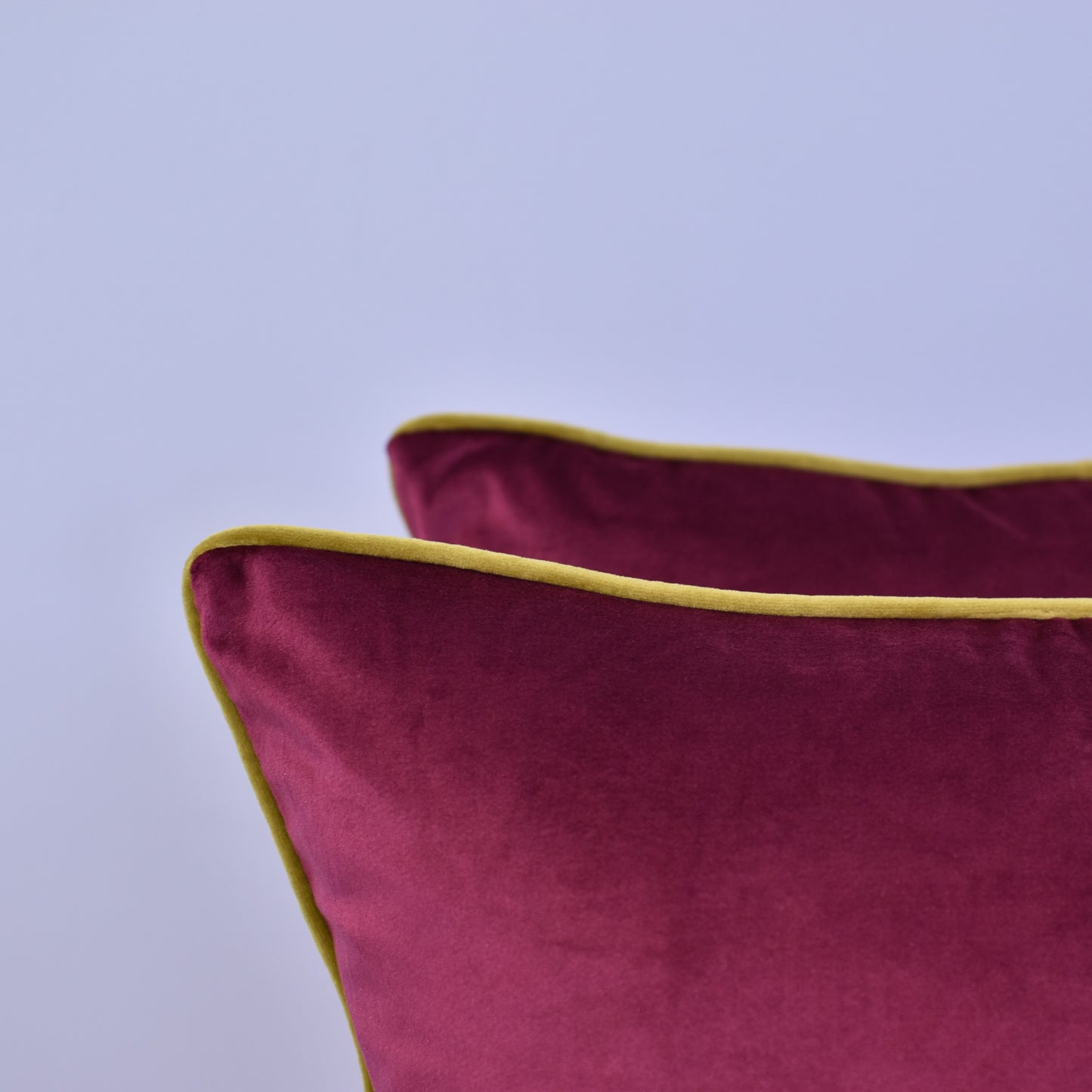 Maroon & Moss 55cm Velvet Cushion