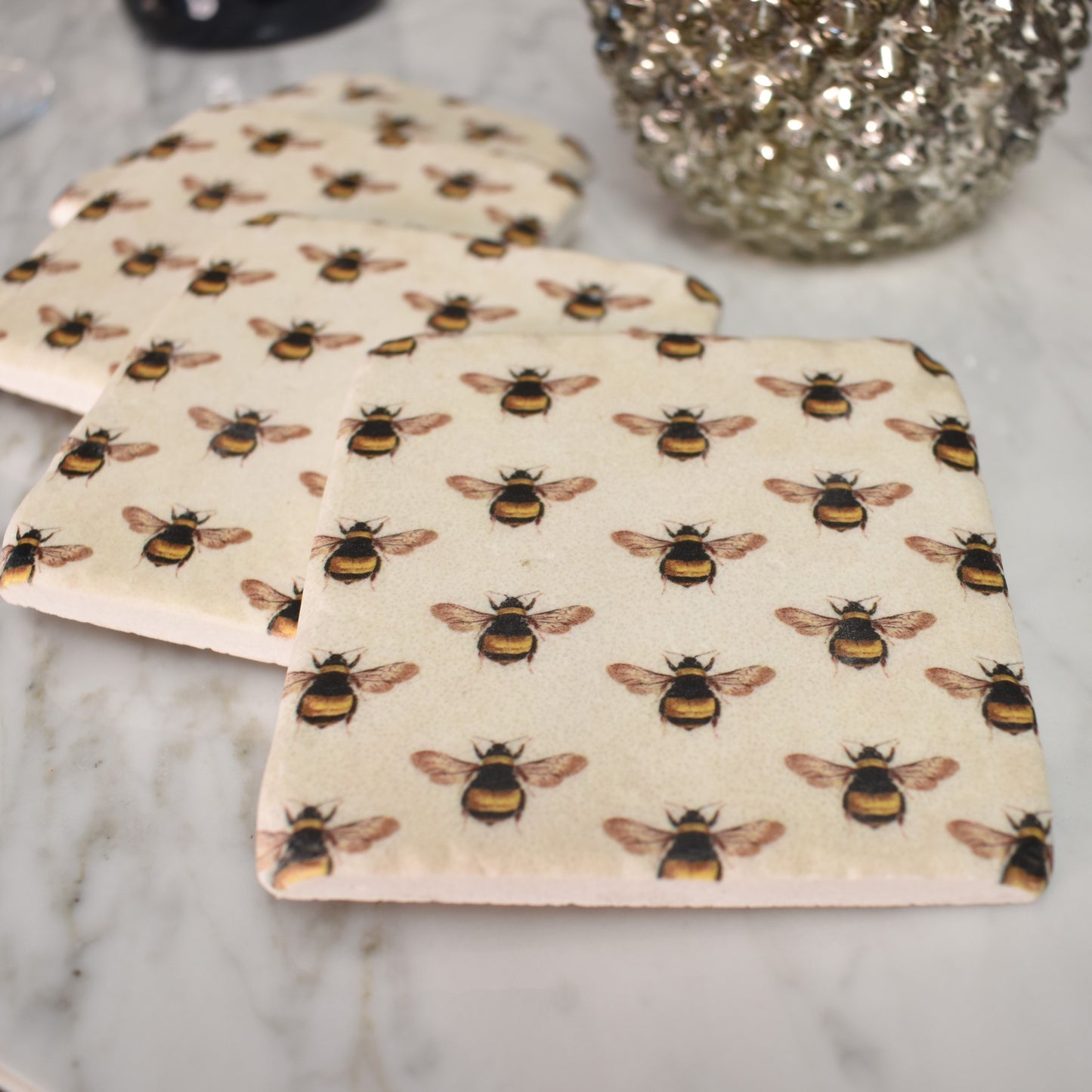 Bee Coasters - Set of Four